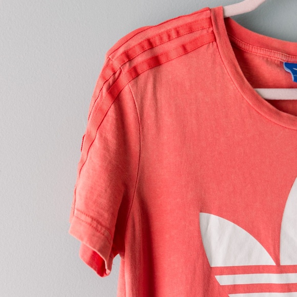 ADIDAS | Originals Ocean Elements Washed Stonewash Pink Tee Dress Size Medium - Picture 3 of 7